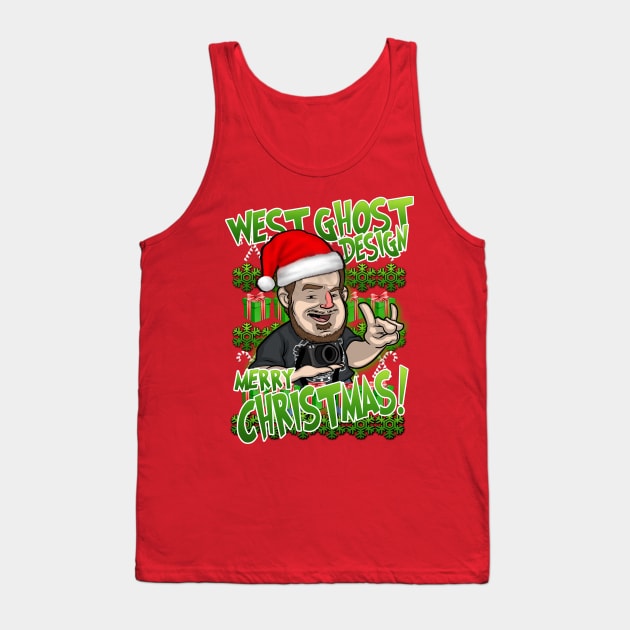 west ghost design christmas ugly sweaters T-Shirt Tank Top by WestGhostDesign707